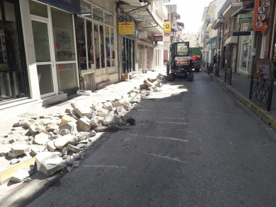 Τρίπολη | Εργασίες πεζοδρόμησης στην οδό Κύπρου