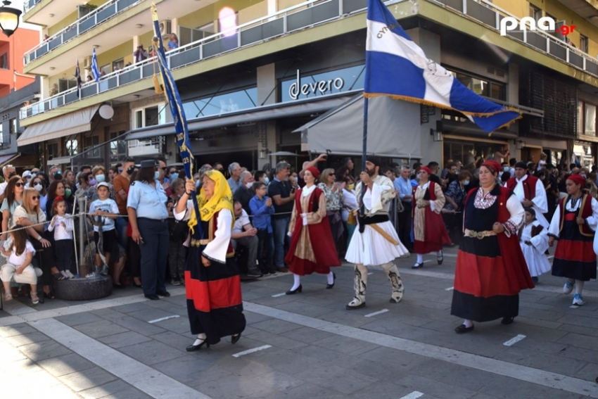 Ο Σύνδεσμος τών εν Ευβοία Πελοποννησίων "Θεόδωρος Κολοκοτρώνης" στην επετειακή παρέλαση για την Άλωση της Τριπολιτσάς
