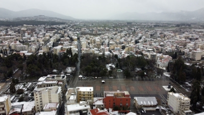 Δείτε από ψηλά την χιονισμένη Τρίπολη (pics)