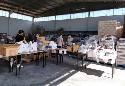 Διανομή προμηθειών τροφίμων και βασικής υλικής βοήθειας ( ΤΕΒΑ ), από τον Δήμο Τρίπολης
