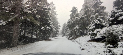 Στα λευκά ο Πάρνωνας (pics &amp; vid)