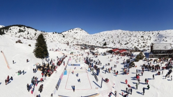 Ματαιώνεται και πάλι το Πανελλήνιο Πρωτάθλημα Snow Volley στο Χιονοδρομικό Κέντρο Μαινάλου