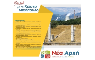 Νέα Αρχή - Μιχόπουλος Κώστας: Προγραμματικές δεσμεύσεις - Απολιγνιτοποίηση
